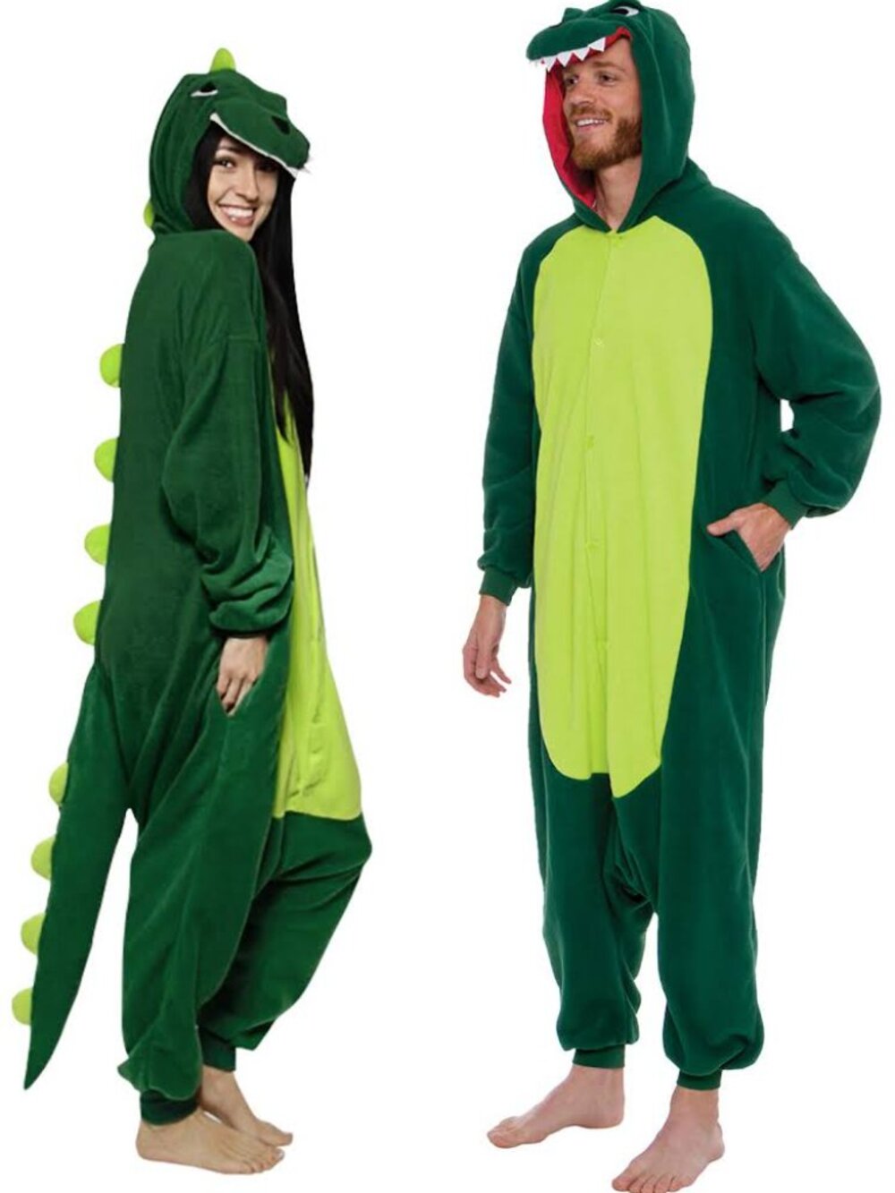 SUPER SOFT AND WARM FUNZIEZ DINOSAUR ADULT ONESIE MEDIUM COSTUME